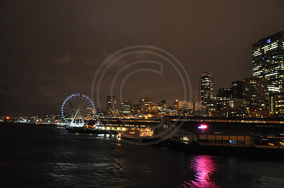 Seattle at night